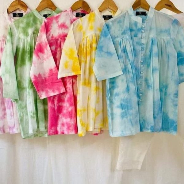 Colourful Batik Cotton Dress